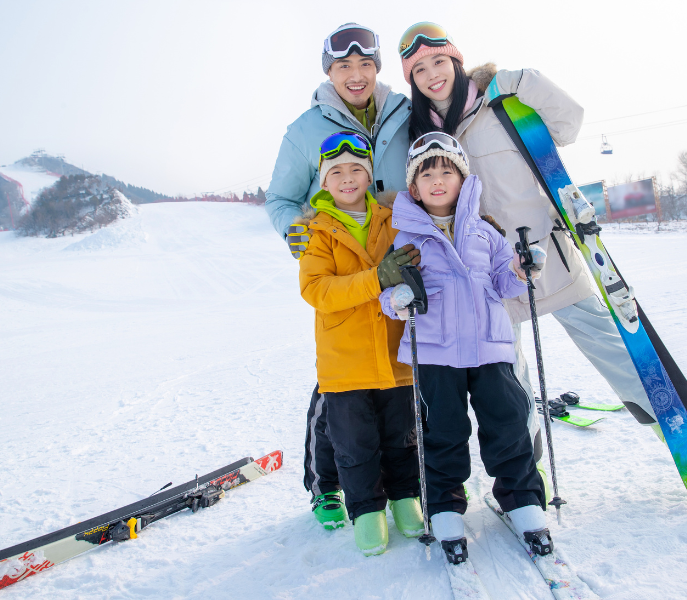 Met het hele gezin in Kirchberg