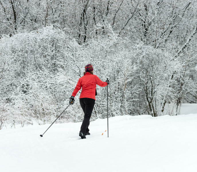 Langlaufen en winterwandelen langs de oevers van Maurach am Achensee