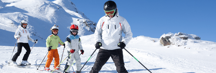 familie ski 